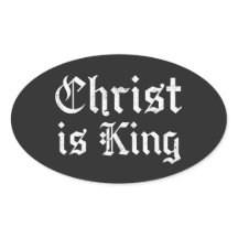 Jesus Christus ist König Gothic Blackletter Grunge