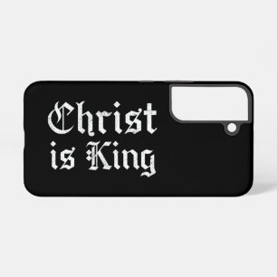 Jesus Christus ist König Gothic Blackletter Grunge Samsung Galaxy Hülle