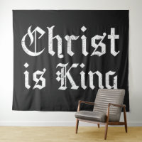 Jesus Christus ist König Gothic Blackletter Grunge