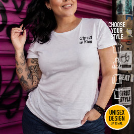 Jesus Christus ist König - gothischer Grunge erodi Große Größe T-Shirt