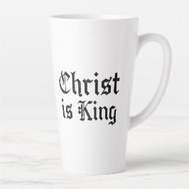 Jesus Christus ist König - gothischer Grunge erodi Milchtasse
