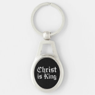 Jesus Christus ist König - gothischer Grunge erodi Schlüsselanhänger
