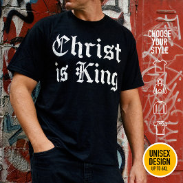 Jesus Christus ist König - gothischer Grunge erodi T-Shirt