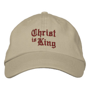 Jesus Christus ist König mittelalterliche gotische Bestickte Baseballkappe
