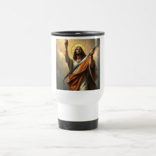 Jesus Christus ist König Stahl-Reisebecher Reisebecher