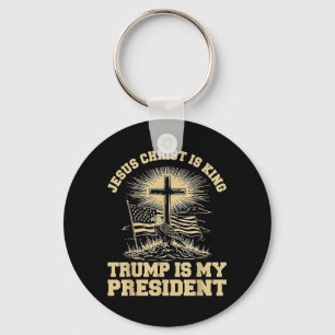 Jesus Christus ist König Trump ist mein Präsident Schlüsselanhänger
