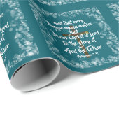 Jesus Christus ist Lord KJV Bible Verse Geschenkpapier (Rolleneckpunkt)