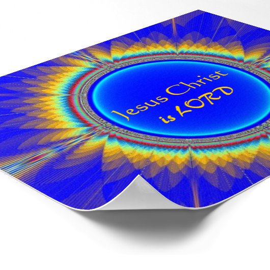 Jesus Christus ist LORD Poster (Ecke)