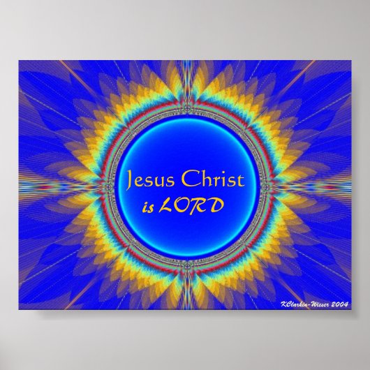 Jesus Christus ist LORD Poster (Vorne)
