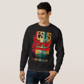 Jesus Christus ist mein Erlöser für Christliche Fr Sweatshirt (Vorne ganz)
