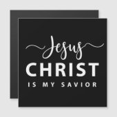 Jesus Christus ist mein Erretter Magnetkarte (Vorne/Hinten)
