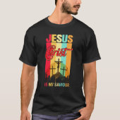 Jesus Christus ist mein Retter für Christlichen T-Shirt (Vorderseite)