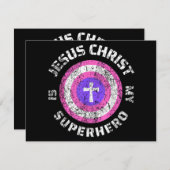 Jesus Christus ist mein Superheld Jesus (Vorne/Hinten)