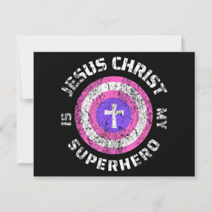 Jesus Christus ist mein Superheld Jesus Dankeskarte