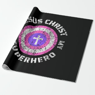 Jesus Christus ist mein Superheld Jesus Geschenkpapier