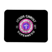 Jesus Christus ist mein Superheld Jesus Magnet (Horizontal)