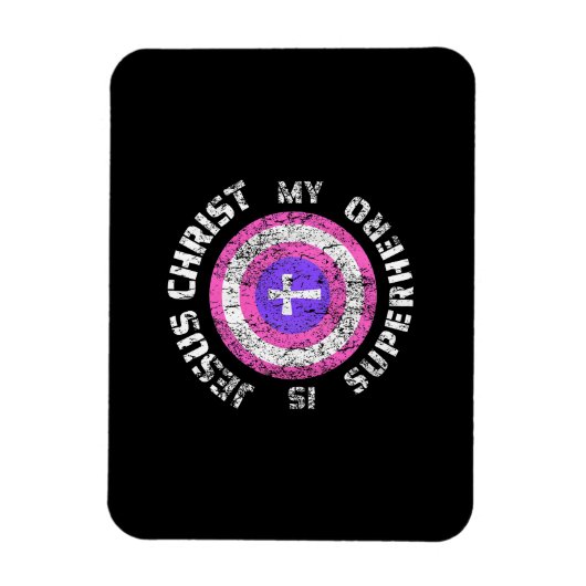 Jesus Christus ist mein Superheld Jesus Magnet (Vertikal)