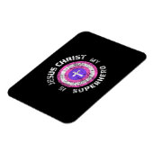 Jesus Christus ist mein Superheld Jesus Magnet (Linke Seite)