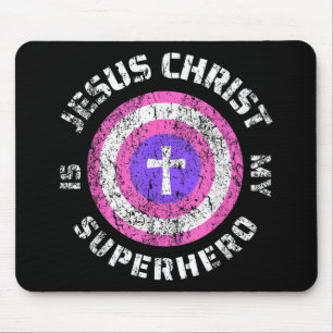 Jesus Christus ist mein Superheld Jesus Mousepad