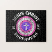 Jesus Christus ist mein Superheld Jesus Puzzle (Horizontal)