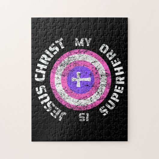 Jesus Christus ist mein Superheld Jesus Puzzle (Vertikal)