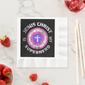 Jesus Christus ist mein Superheld Jesus Serviette (Beispiel)