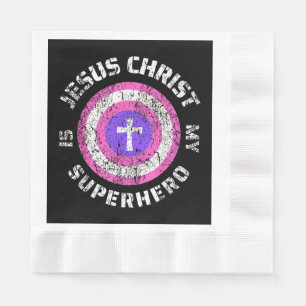 Jesus Christus ist mein Superheld Jesus Serviette