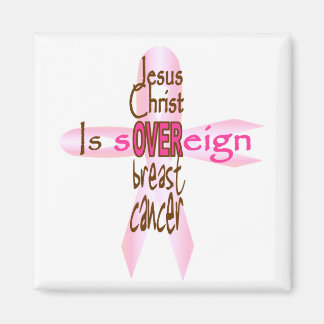 Jesus Christus ist souverän über Brustkrebs Magnet