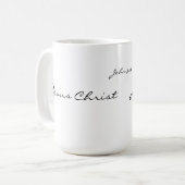 Jesus Christus Kaffeetasse (Vorderseite Links)
