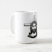 Jesus Christus Kaffeetasse (Vorderseite Links)