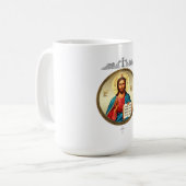 Jesus Christus Kaffeetasse (Vorderseite Links)