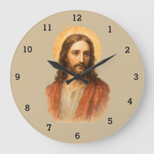 Jesus Christus katholischer Auferstehungsglaube   Große Wanduhr