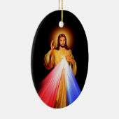 Jesus Christus Keramik Oval Ornament (Rechts)