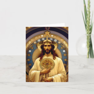 Jesus Christus - KI - Jugendstil - C Karte