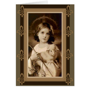 Jesus Christus-Kinderjungen-Lamm-Personal