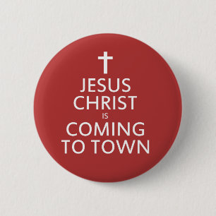 Jesus Christus kommt in die Stadt Button