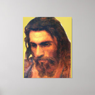 Jesus-Christus-Kopfstudie vor 1872 von I. Kramskoi Leinwanddruck