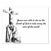 Jesus Christus kreuzen Lamm Gottes Zitat Gummistempel (Prägung)