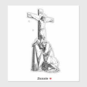 Jesus Christus Kreuzigung Kreuz Illustrationskunst Aufkleber