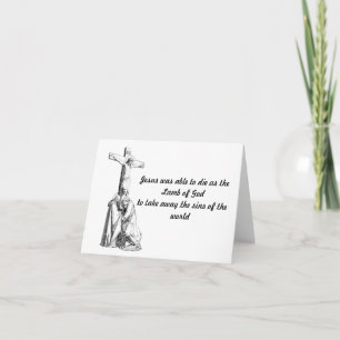 Jesus Christus KreuzLamm Gottes Karte