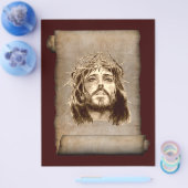 Jesus Christus Krone von Thorns auf Scroll Flyer (Einzeln)