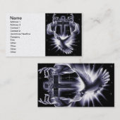 Jesus Christus Krone von Thorns und Taube Visitenkarte (Vorne/Hinten)