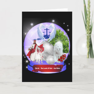 Jesus Christus Lamm Gottes hat Grußkarte aufgetauc Karte