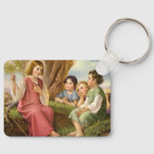 Jesus Christus lehrt Kinder, Vintage Religion Schlüsselanhänger (Vorderseite)