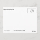 Jesus Christus liebendes Lächeln Postkarte (Rückseite)