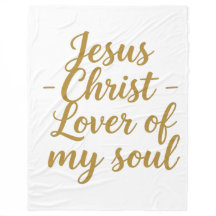 Jesus Christus Liebhaber meiner Seele Fleece-Decke