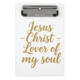 Jesus Christus Liebhaber meiner Seele Mini-Schreib Mini Klemmbrett