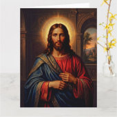 Jesus Christus liebt dich Karte (Gelbe Blume)