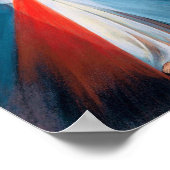 Jesus Christus Mauer Kunst christliche Wohngestalt Poster (Ecke)