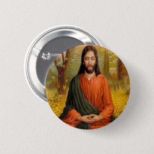 Jesus Christus-Meditation Button (Vorne & Hinten)